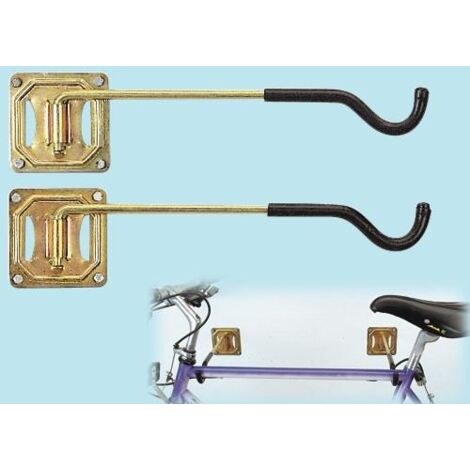 COPPIA SUPPORTI PORTABICI MINUTEX 821 A PARETE ZINCATI