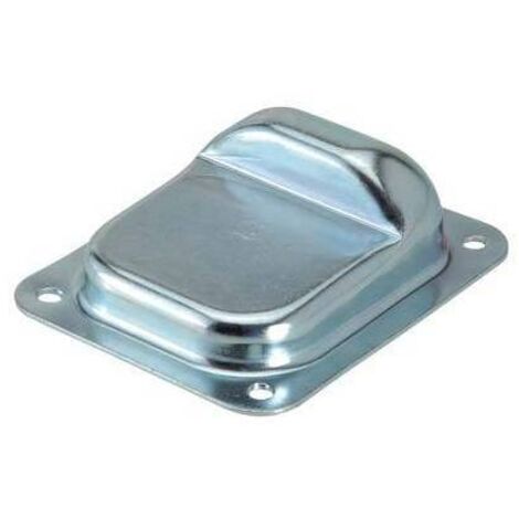 Battente di arresto da avvitare per cancelli 160x130 mm
