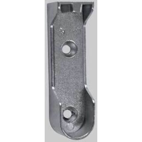 REGGITUBO LATERALE TUBO OVALE 15x30 mm - Nichelato