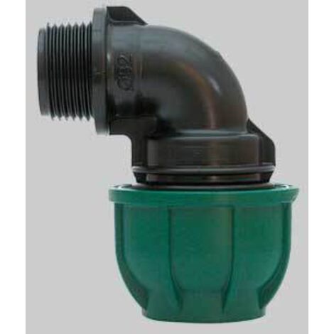 GOMITO A 90° A STRINGERE CON DERIVAZIONE FIL. MASCHIO Ø mm