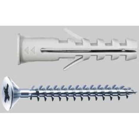 Tassello con vite e bordo avb-tc diametro 6x30 - vite 4,5x4 conf. da 200 pz