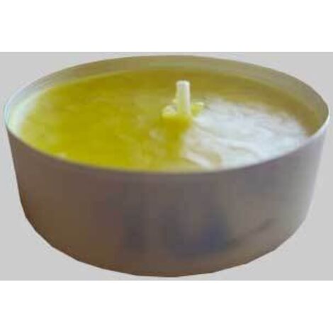 Kit candele alla citronella diametro cm 6x2,5h - confezione 6 pezzi