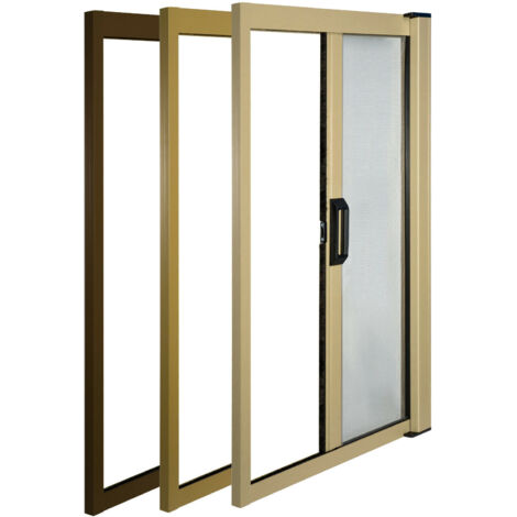 zanzariera in alluminio avorio orizzontale per balconi cm 160x250 h