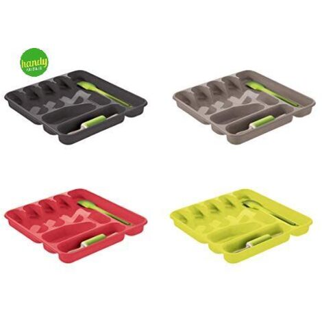 Porta posate 7 posti Veca rettangolare plastica colori assortiti