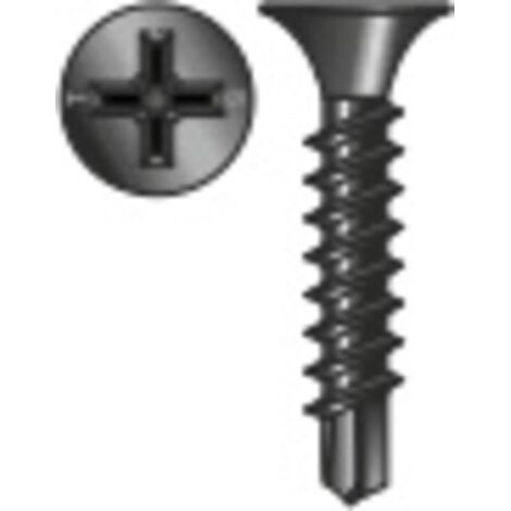 Vite 3,5x25 a trombetta impronta a croce tipo h, conf.1000 pz