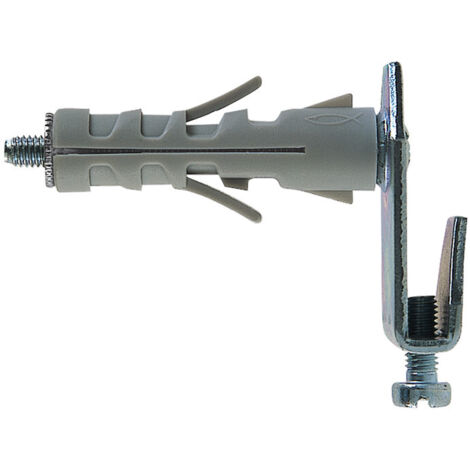 Fischer Tasselli SB 12/10 con gancio regolabile (25 Pz.), Universali per Il Fissaggio di Lampade, Specchi, Mobili su Muro e Cemento