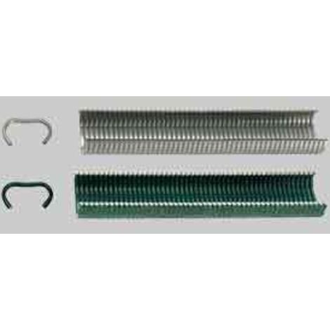 PUNTI IN STECCA PER PINZA RETE AUTOMATICA MUNDIAL Verdi, foro Ø 5-11 mm - Conf. 1000 pezzi