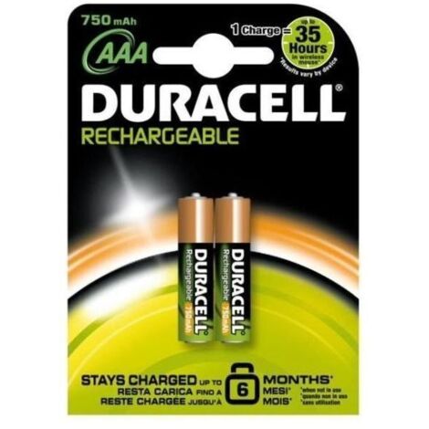 Duracell Batteria ricaricabile Ministilo Aaa Ric2400 Bl.2pz