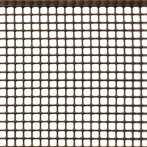 Rete di protezione quadra  1,0x50 mt - colore marrone