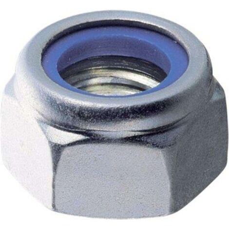 DADO ESAGONALE AUTOBLOCCANTE BASSO - ZINCATO M 16 CF=PZ 100 - 1 confezione