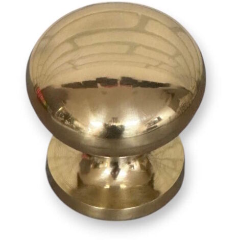 Pomolo fisso ponza viTel d 65mm con attacco a 2 viti oro lucido
