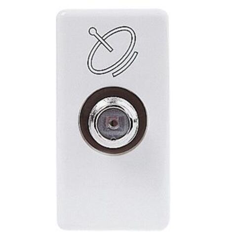 PRESA COASSIALE SAT 'SYSTEM' Passante 5dB - Bianco