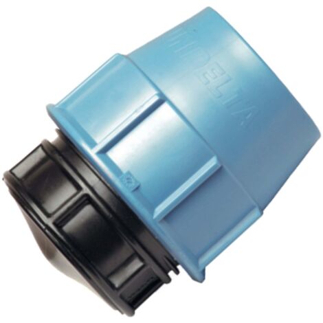 TAPPO DI FINE LINEA A COMPRESSIONE PER TUBO POLIETILENE UNIDELTA Ø32 - PN16