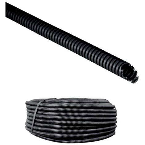 Tubo corrugato Elettrocanali in pvc nero Ø 16 10 mt