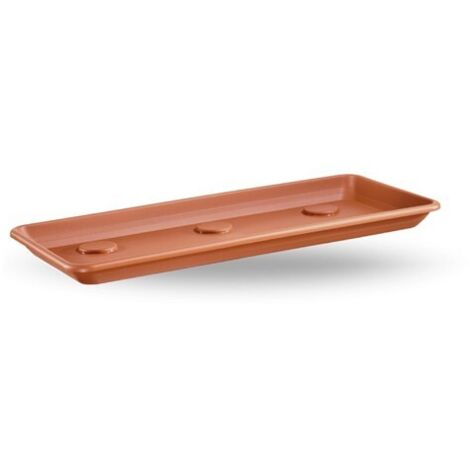 SOTTOFIORIERA RETTANGOLARE ANTHEA 100CM TERRACOTTA VECA SOTTOVASO