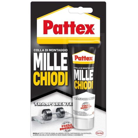 PATTEX MILLECHIODI TRASPARENTE BLISTER GR 40 HENKEL ITALIA PZ 12,0