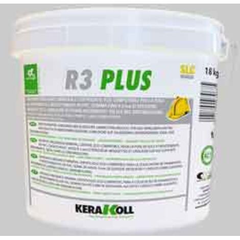 Colla per tappeti pvc/gomma r3 plus kerakoll 5 kg conf. da 5 kg