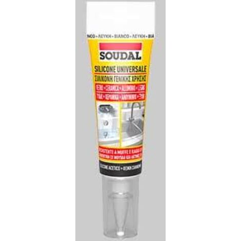 Silicone universale in blister soudal 60 ml - trasparente