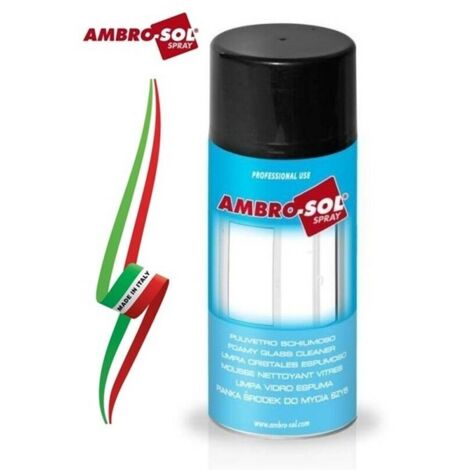 PULITORE VETRI E SCHERMI SCHIUMOSO AMBROSOL 400 ml