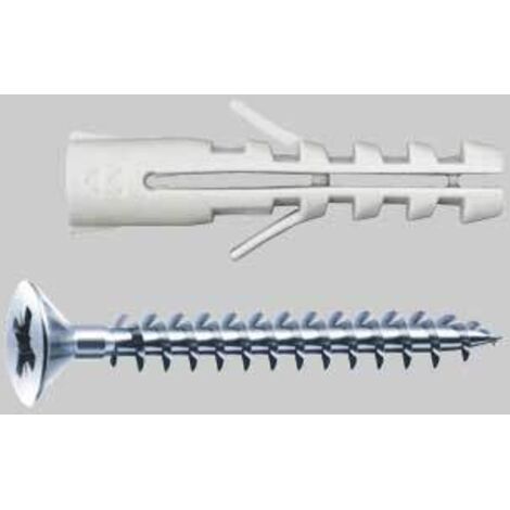 Tassello con vite senza bordo av-tc diametro 5x25 - vite 4x3 conf. da 200 pz