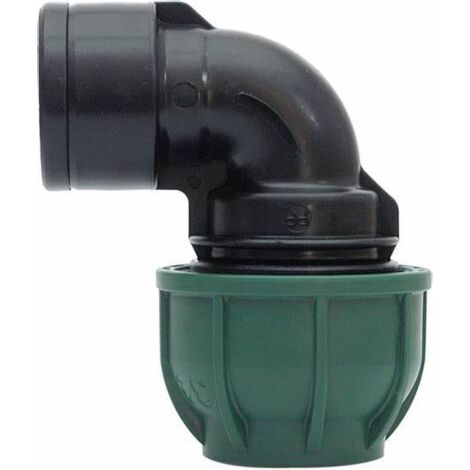 GOMITO A 90° A STRINGERE CON DERIVAZIONE FIL. FEMMINA Ø mm