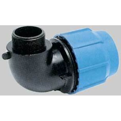 GOMITO A 90° CON DERIVAZIONE MASCHIO PP Ø 63x2"
