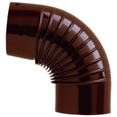 Save GOMITO 90° PER STUFA A LEGNA PORCELLANATO CLASSIC Col. Marrone Ø cm. 15 12 PZ