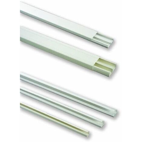 CANALINA PASSACAVI 20x10 mm (1 scomp.) - barra 2 mt
