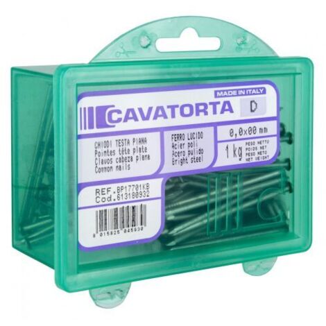 CHIODI TESTA PIANA BRICOLINE 1 KG CAVATORTA 2,2x40 mm