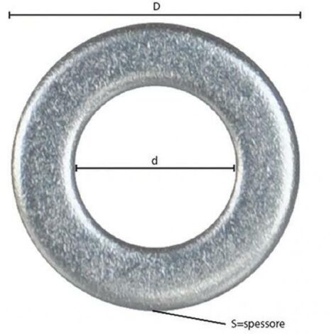 RONDELLA PIANA INOX M5
