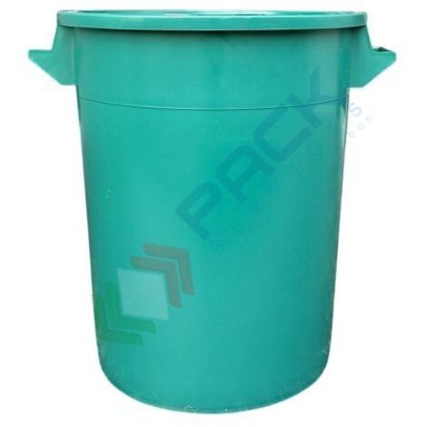 Bidone per rifiuti verde 50 lt - diametro 40x47,5h