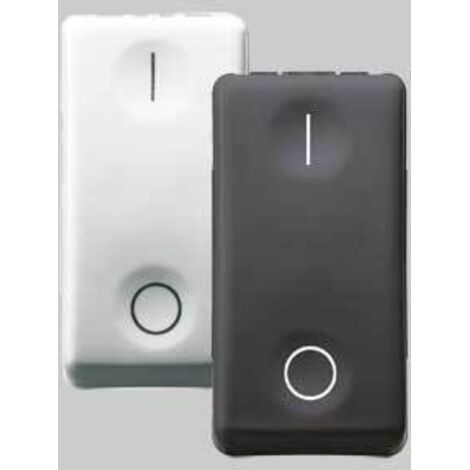 Interruttore bipolare sistem 16ax 250v - nero