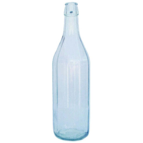 Bottiglia Costolata Trasparente per Acqua – 1 Litro – Confezione da 20 Pezzi – SENZA Tappo