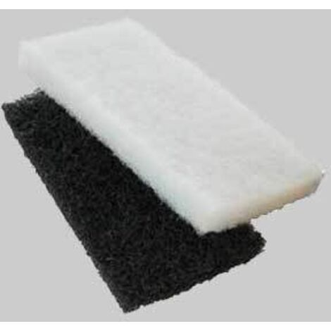Ricambio tampone in fibra 25x12 cm - nero
