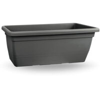 FIORIERA RETTANGOLARE ANTHEA 60CM ANTRACITE VECA CASSETTA PER FIORI