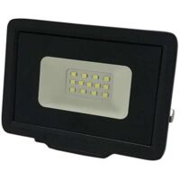 10W (50W) LED proiettore nero IP65 800lm Resistenza all'acqua - giorno bianco 6000K