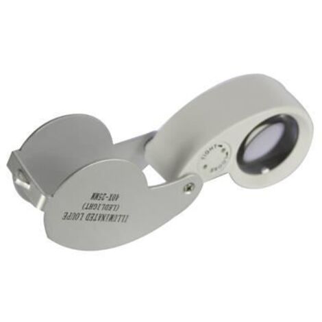 Loupe de precision bijoutier x40 /25mm (avec Led) (1/4)