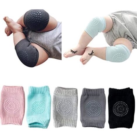 Lot de 5 rampes pour bébé - Antidérapantes - Aide à la marche pour fille et garçon - Genouillères en caoutchouc (1/4)