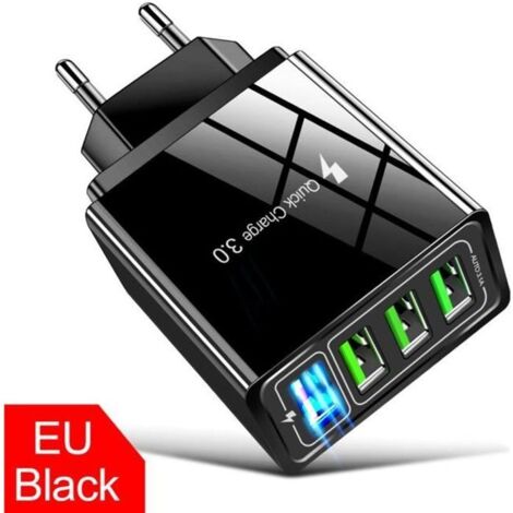 Quick Charge 3.0 Chargeur Secteur avec LED 4 Ports de Charge USB (1/4)