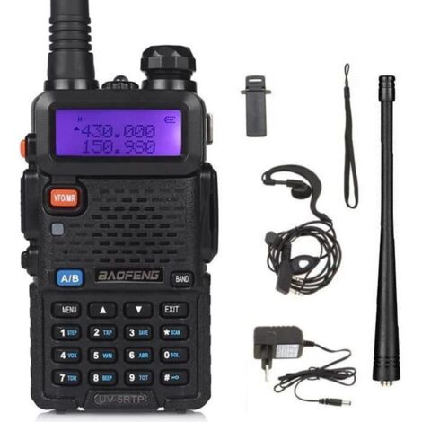Baofeng Talkie-walkie UV-5R 65 MHz  108 MHz VHF/UHF LED Double Bande FM128 Canaux Bidirectionnels Radio Portable