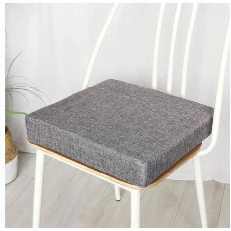 Coussin de chaise - Moelleux et doux - Gris - 45x45cm - Conception ergonomique pour soulager la douleur