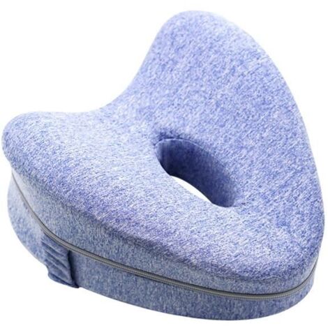 Oreiller Jambes Orthopédique - MTEVOTX - Genou - Mousse à Mémoire - Déhoussable - Ergonomique (1/4)