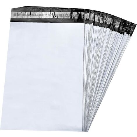 Enveloppes plastiques - Non spécifié - 50Pcs - Autoadhésives - Opaques - 34x46cm (1/4)