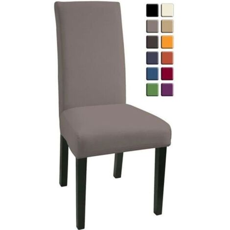 Housse de Chaise 6 pièces - HZDHCLH - Gris - Synthétique - Rectangulaire (1/4)