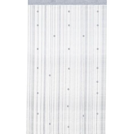 Rideau de Porte avec Perles de Cristal argenté 100 x 200 cm Rideau de séparation pour PorteMurfenêtreMariagecaféMaison LSZFBA 95 (1/4)