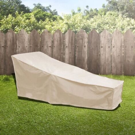 Housse De Protection,Housse Imperméable Pour Chaise Longue D\'Extérieur, Protection Contre Les Intempéries(Beige)123648 (1/4)