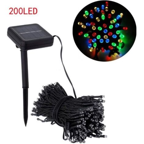 22M 200 Led, Guirlande led exterieur, Decoration noel exterieur, Guirlande de noel solaire exterieur, Guirlande lumineuse solaire 01 (1/4)