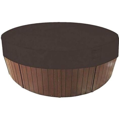 Couverture Ronde pour Spa, étanche à 100% UV et Couverture de Spa Ronde résistante aux intempéries (20030cm),005 (1/4)