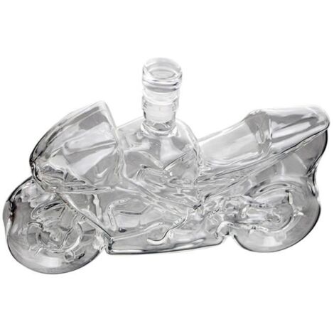 Carafes à liqueur en forme de moto pour Rum Tequila Nouveauté Whisky Decanter Bouteille de vin pour la maison à manger (1/4)