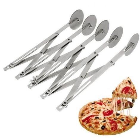 YM Multifonction en Acier Inoxydable Pate Diviseur 5 Roue Cutter Roller Outils Pasta Rocker Pizza Patisserie E...... - YMPRM824A1882 (1/4)